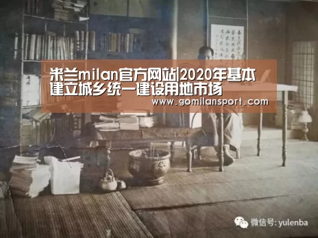 米兰milan官方网站|2020年基本建立城乡统一建设用地市场(图3) 米兰milan官方网站